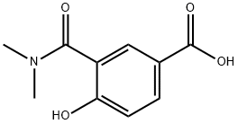 Isophthalamic  acid,  4-hydroxy-N,N-dimethyl- Structure