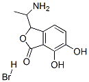 3-(1-aminoethyl)-6,7-dihydroxy-3H-isobenzofuran-1-one hydrobromide 结构式