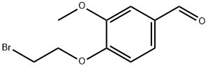 4-(2-溴乙氧基)-3-甲氧基苯甲醛, 99070-23-2, 结构式