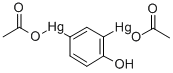 Mercury, (4-hydroxy-m-phenylene)bis(acetato- 结构式