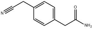 2-[4-(シアノメチル)フェニル]アセトアミド 化学構造式