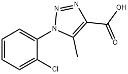 1-(2-Chloro-phenyl)-5-methyl-1H-[1,2,3]triazole-4-carboxylic acid Structure