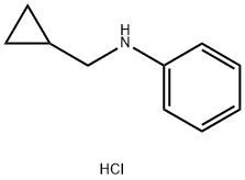 CYCLOPROPYLMETHYL-PHENYL-AMINE HYDROCHLORIDE 结构式