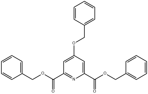 Bis(phenylmethyl) 4-(phenylmethoxy)-2,6-pyridinedicarboxylate 结构式