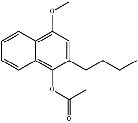 1-Acetoxy-2-butyl-4-methoxynaphtalene Structure