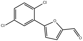 5-(2,5-ジクロロフェニル)-2-フルアルデヒド 化学構造式
