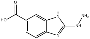 1H-Benzimidazole-5-carboxylicacid,2-hydrazino- Structure