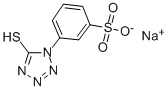 Sodium 3-(5-mercapto-1-tetrazolyl)benzene sulfonate Structure