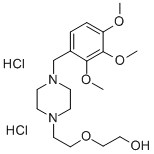 2-(2-(4-((2,3,4-Trimethoxyphenyl)methyl)-1-piperazinyl)ethoxy)ethanol  dihydrochloride Structure
