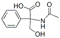 Benzeneacetic  acid,  -alpha--(acetylamino)--alpha--(hydroxymethyl)- Structure