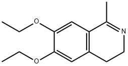 1-メチル-6,7-ジエトキシ-3,4-ジヒドロイソキノリン 化学構造式