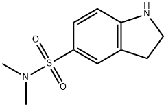 N,N-ジメチルインドリン-5-スルホンアミド 化学構造式