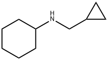 N-(シクロプロピルメチル)シクロヘキサンアミン 化学構造式