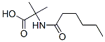 Alanine,  2-methyl-N-(1-oxohexyl)- Structure