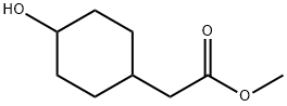 (4-Hydroxy-cyclohexyl)-acetic acid methyl ester Struktur
