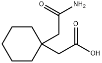 1,1-环己基二乙酸单酰胺, 99189-60-3, 结构式