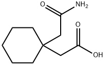 1,1-Cyclohexanediacetic acid mono amide Structure