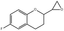 6-Fluoro-3,4-dihydro-2-oxiranyl-2H-1-benzopyran Structure