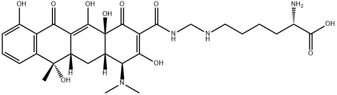 四环素亚甲赖氨酸, 992-21-2, 结构式