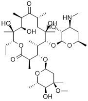 N-デメチルエリスロマイシンA 化学構造式