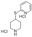 2-(哌啶-4-基硫代)吡啶二盐酸盐, 99202-39-8, 结构式