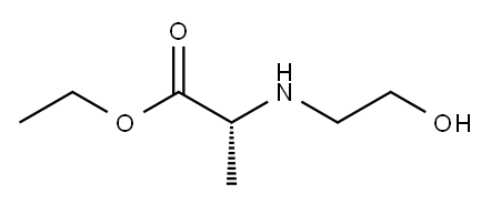 D-Alanine, N-(2-hydroxyethyl)-, ethyl ester (9CI) 化学構造式