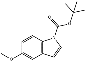N-BOC-5-甲氧基吲哚,99275-47-5,结构式