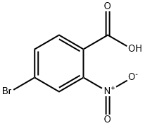 4-ブロモ-2-ニトロ安息香酸 化学構造式