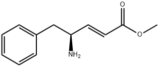 4-氨基-5-苯基-戊-2-烯酸甲酯, 99281-72-8, 结构式