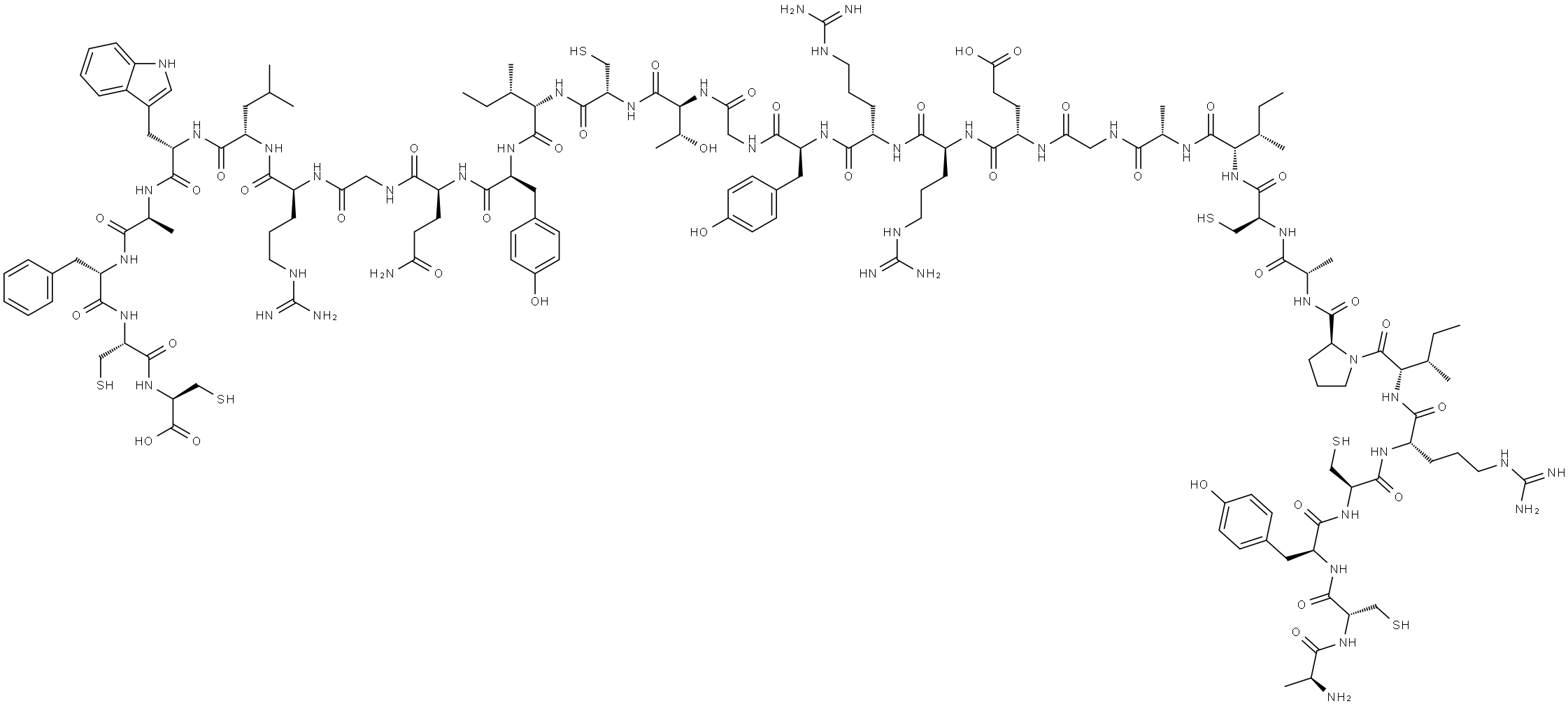 DEFENSIN HNP-1 (HUMAN), 99287-08-8, 结构式