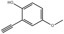 2-乙炔基-4-甲氧基苯酚 结构式