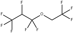 1,1,2,3,3,3-ヘキサフルオロプロピル2,2,2-トリフルオロエチルエーテル 化学構造式