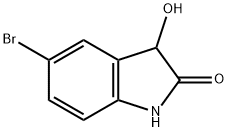 5-ブロモ-3-ヒドロキシ-2インドリノン 化学構造式