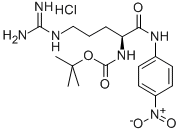 NΑ-(叔丁氧羰基)-L-精氨酸 4-硝基苯胺盐酸盐, 99306-64-6, 结构式