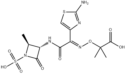 (E)-Aztreonam Structure
