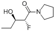 Pyrrolidine, 1-(2-fluoro-3-hydroxy-1-oxopentyl)-, (R*,R*)- (9CI) 结构式