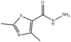 2,4-ジメチル-5-チアゾールカルボヒドラジド 化学構造式