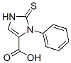 1-苯基-2-硫烷基-1H-咪唑-5-羧酸 结构式