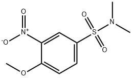4-甲氧基-N,N-二甲基-3-硝基苯磺酰胺, 99363-02-7, 结构式