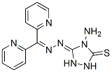 4-Amino-5-thioxo-1,2,4-triazolidin-3-one [di(pyridin-2-yl)methylene]hydrazone 结构式