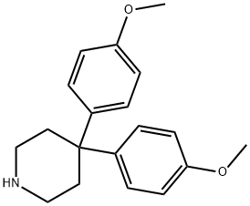4,4-BIS(4-METHOXYPHENYL)PIPERIDINE, 99408-36-3, 结构式