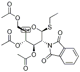 エチル3,4,6-トリ-O-アセチル-2-デオキシ-2-フタルイミド-Β-D-チオグルコピラノシド 化学構造式
