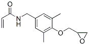 N-[4-(2,3-Epoxypropan-1-yloxy)-3,5-dimethylbenzyl]acrylamide Structure