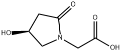 (S)-4-HYDROXY-2-PYRROLIDINONE-1-N-ACETIC ACID
 Struktur