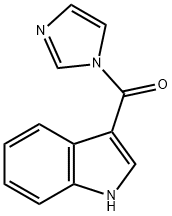 1-(1H-INDOL-3-YLCARBONYL)-1H-IMIDAZOLE, 化学構造式
