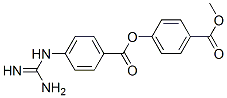 4'-carbomethoxyphenyl 4-guanidinobenzoate Struktur