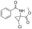 1-benzamido-1-methoxycarbonyl-2-chlorocyclopropane Structure