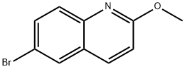 6-ブロモ-2-メトキシキノリン 化学構造式
