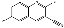 6-BROMOQUINOLINE-2-CHLORO-3-CARBONITRILE Struktur