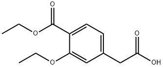 4-乙氧羰基-3-乙氧基苯乙酸, 99469-99-5, 结构式